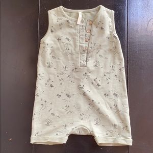Neutral sage green 12-18 month surfer onesie
